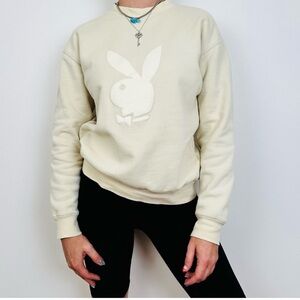 PLAYBOY Off-White Bunny Sweatshirt